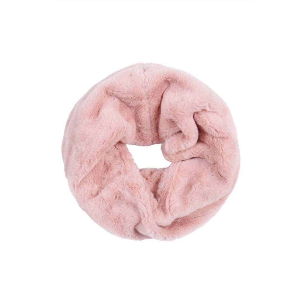 NEW RIAH FASHION women's faux fur infinity scarf in pink